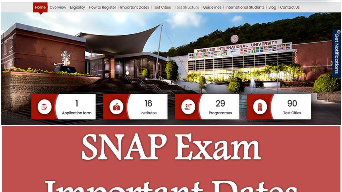 SNAP Exam Important Dates Announced